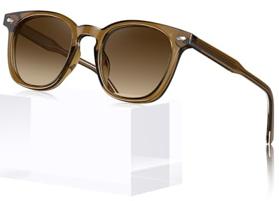 STGATN Retro Quadratisch Herren Sonnenbrille Nicht Polarisiert UV400 | Design for Head Up Diaplay, Guter UV400-Schutz Linse Cat 3, Stylisches Design, Geeignet für Reisen & Fahren