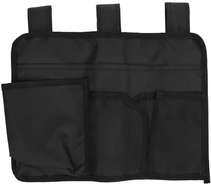 Yomiyuyr seitliche Aufbewahrungstasche für Rollstühle, vielseitige Aufbewahrungstasche zum Aufhängen am Bett – mehrere Taschen für Rollstühle, Schlafsäle, Babybetten und Bürostühle