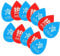 Angoily 12pcs Hot Cold Water Labels Self Adhesive Acrylic Indicator Stickers for Faucets Durable Hot and Cold Sign for Home Hotel and Kitchen Use