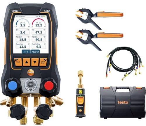 Testo Smart - Set sottovuoto 558s con set di tubi di riempimento