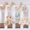 Cute Bunny Bear Baby Spielzeug Anhänger Spirale mit Plüschtieren, Säuglingsfahrzeug Spiralte Wickelspielzeug, Baby Spiral Aktivitätsspielzeug für Kinderwagen, Kinderwagen, Krippe, mit Ringglocke