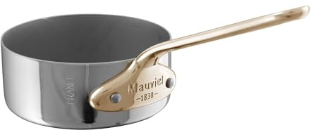 Mauviel M'Cook B Sautepfanne mit Messinggriff, 0,23 l, hergestellt in Frankreich