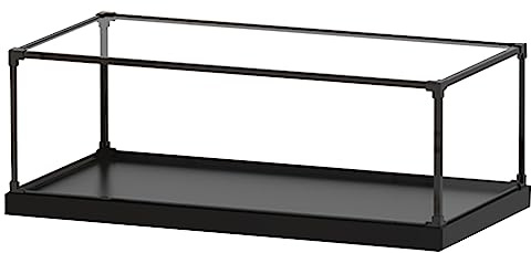 LuminaCreek Vitrine aus Acryl und Holz, transparent, mehrere Größen, stapelbar, Schutz, Aufbewahrungs-Organizer for Sammlerstücke, Schmuck, Figuren((LxWxH) 40x20x15CM)