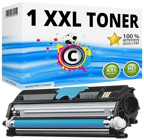 Inkadoo 1x XL Toner Cyan für KONICA MINOLTA MAGICOLOR 1600W 1650EN 1680MF 1690MF CHIP