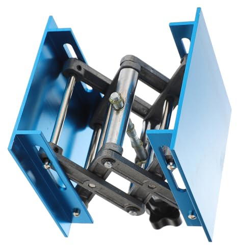 Gadpiparty Aluminium Hebebühne Höhenverstellbarer Hubtisch mit 100X100mm Plattform Manuelle Scherenhebebühne für Werkstatt und Garage Leicht und Tragbar