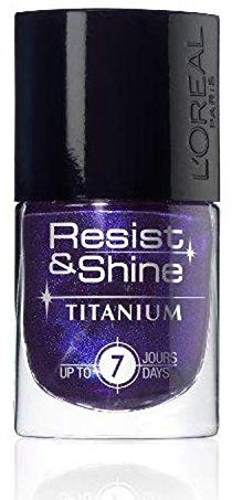L'Oréal Nail Polishes Resist and Shine Titanium Black Gloss 732