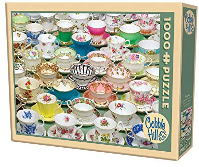 Outset Media Jigsaw Puzzle 1000 Pieces 10 x 14-inch, Teacups