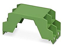 PHOENIX CONTACT ME 45 OT-MSTBO GN Tragschienengehäuse, Oberes Gehäuseteil für Steckverbinder mit Vorsatz, Grün, 45.2mm Breite, 99mm Höhe, 45.85mm Tiefe, 10 Stück