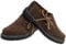German Wear Haferlschuhe Trachtenschuhe Original Handmachart Trachten Lederschuhe aus Wildleder Echtleder Schuhe Dunkelbraun - 43 EU mit 2X Schnürsenkel