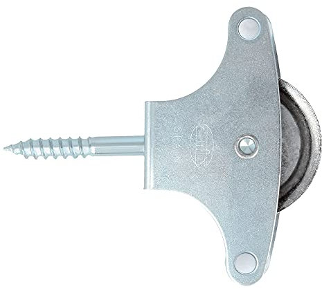 Amig - Umlenkrolle für Wäscheleine, Stahlgehäuse, Metall-Laufrolle von 39 mm, inklusive Befestigungsschraube und Leitrollen