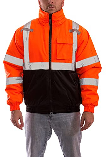 TINGLEY Rubber J26119 CL3 Bomber II 214 Denier Polyester Jacket,Fl Orange-red,XX-Large