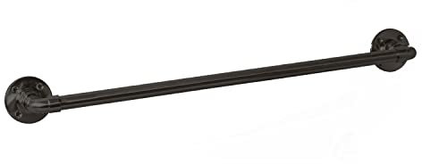 Design House Kimball Towel Bar, 24, Satin Black