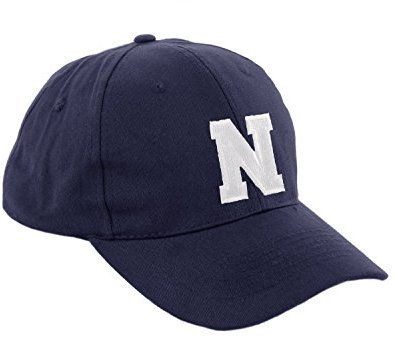 Morefaz Unisex Jungen Mädchen Mütze Baseball Cap Marineblau Hut Kinder Kappe Alphabet A-Z TM (N)