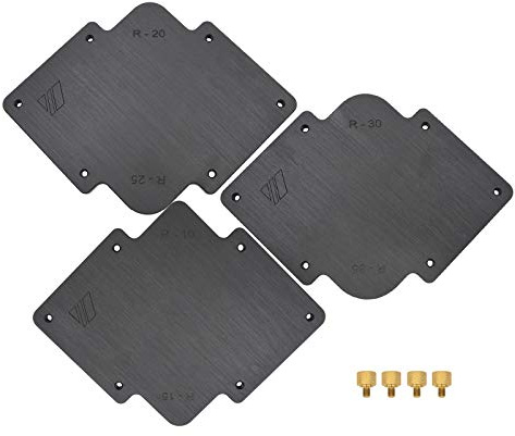 3pcs R Round Corner Jig Template for Engraving Router Table(R10 x R15 and R20 and R25 and R30 x R35) for Woodworking Tools Engraving Machine Accurate
