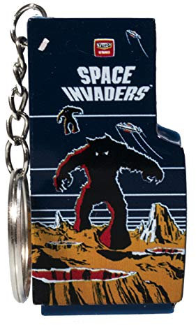 Paladone Space Invaders Arcade Schlüsselanhänger, 6 cm, Multi
