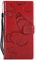 DENDICO Coque pour Huawei P20 Pro, Papillon Imprimé PU en Cuir Coque Magnétique Portefeuille TPU Étui Housse pour Huawei P20 Pro - Rouge