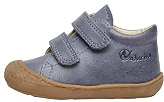 Naturino Cocoon VL-Zapatos Primeros Pasos de Piel, Azul Claro 25