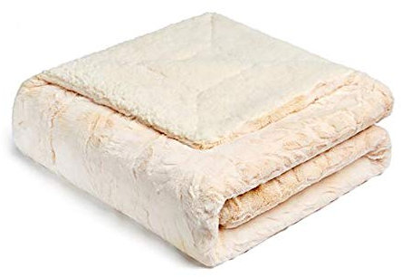 YLXD Kuscheldecke, Felldecke,Hochwertige Kuscheldecke, Kunstfell, beidseitig Fell, in edel glänzender weich fließender Luxusqualität,für Wohn- und Schlafräume