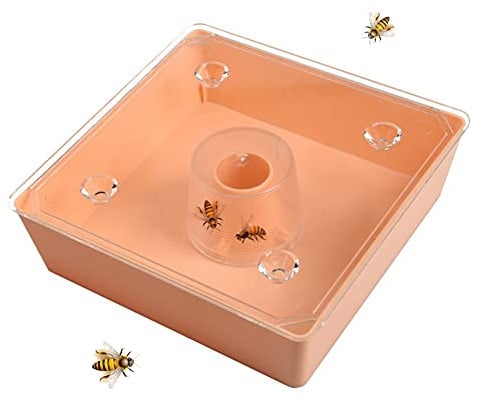 MOU Hummingbird Feeders for Outdoors Beehive Top Feeder Bee Feed Water European Square Feeder Beekeeping Beekeeper Tool