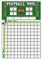 AnapoliZ Football Pool Poster | (13” inch x 19”inch) Football Squares Pool Board | Office Pool Football Poster | Big Game Party Decorations | Football, Super Game Bowl Party Pool Poster