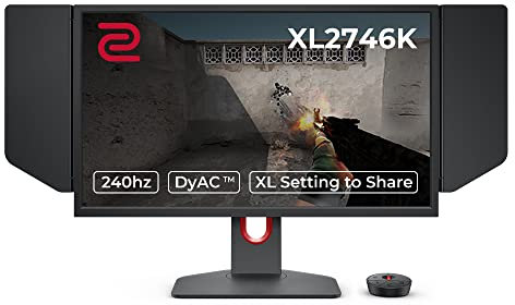 BenQ ZOWIE XL2746K Gaming Monitor 27 240Hz | DyAc+ | Color Vibrance | Black eQualizer for a Competitive Edge | Enhanced Height, Tilt and Base Adjustment | XL to Adjust