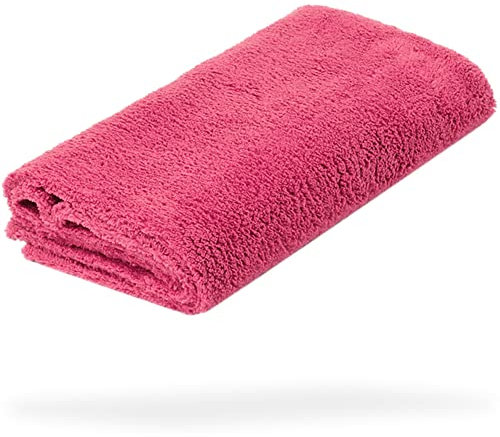 detailmate Poliertuch Ultra weich | Premium Autopflege Zubehör - außen & innen | Lack Politur & Pflege, Innenraum, Felgen | Microfasertuch pink 40x40cm, 550 GSM - randlos & fusselfrei, Keine Kratzer