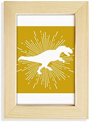 La Jagd mit Jagd-Tieren, Schreibtisch aus Holz, Kunst, Malerei, 5 x 7 m, Fotorahmen