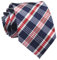 Rosiika Cravates modernes à rayures pour homme - Motif écossais - Pour le collège et le quotidien - Pour mariage, rouge/bleu/blanc, taille unique