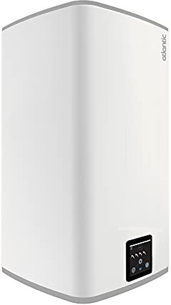 Atlantic Scaldabagno elettrico Lineo piatto collegato verticale da parete bianco 100L
