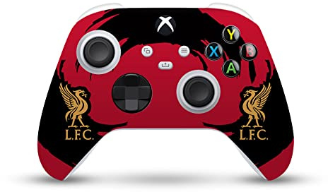 Head Case Designs Offizielle Liverpool Football Club Wischhub Kunst Vinyl Haut Gaming Aufkleber Abziehbild Abdeckung kompatibel mit Xbox Series X/S Controller
