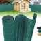 LZQ Recinzione frangivista per balcone, resistente alle intemperie, per giardino, protezione da sguardi indiscreti con lamelle rinforzate, 3 x 1,8 m (lunghezza x larghezza), verde