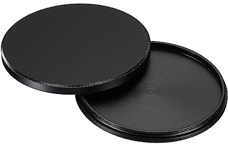 PATIKIL 58mm Lens Cap, Black Aluminum Alloy, Polarizer & Neutral Density Filter Stack Cap, Minimalist Design