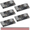 Youmile 5 pcs Lithium battery charging board 3A Polymer Ternary Lithium Battery Quick Fast Charging Board Type-C USB Input High Current IP2312 CC/CV Mode 5V To 4.2V with 26AWG Red and black cable