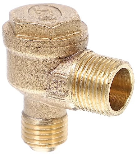 YARNOW Air Compressor Check Valve Accessories Non- Return Air Check Valves Copper Air Valves Suite Tank Golden Copper
