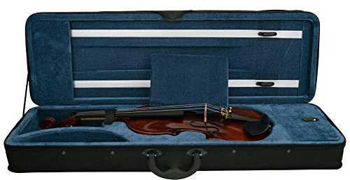 4/4 Geigenkoffer Geige Koffer Kasten Case Violinenkoffer mit Rucksackriemen(Oxford Tuch Shell + Flanell Innenschicht) 80x30x15cm