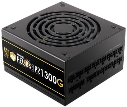 GAMDIAS Helios P2 1300W PC-ATX - Fuente de alimentación (1300 W, ventilador PWM silencioso, 135 mm, 80 Plus Gold, listo para ATX 3.0 y PCIe Gen 5.0, cable 12VHPWR, incluido