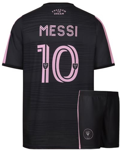 Miami Trikot Set Auswartz - 2023-2024 - Kinder und Erwachsene - Jungen - Fußball Trikot - Fussball Geschenke - Sport t Shirt - Sportbekleidung - Größe 164