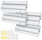 EFUTURETIME 4 Paire Barre de Fixation en Z pour Miroir Lourd, 15cm Cintre pour Tableau en Alliage d'Aluminium avec Vis pour Cadre Lourd, Tête de Lit, Panneau, Rack