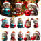 Weihnachtsbaum Katzen Anhänger,10 Stück Weihnachtsbaumschmuck Katze,Weihnachtsbaumschmuck 2D Acryl Weihnachten Katze,Weihnachtskugeln Katze,Christbaumschmuck Katzen Set,Weihnachten Katzen Anhänger