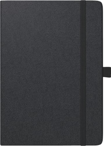 BRUNNEN Buchkalender Kompagnon Modell 791 66 (2025), 2 Seiten = 1 Woche, A5, 144 Seiten, Baladek-Einband, schwarz