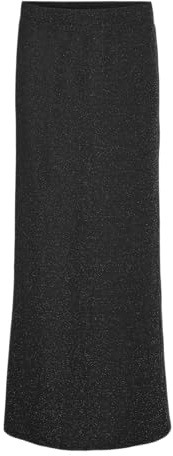 VERO MODA Damen Vmkanva Long Nw Glitter Skirt JRS Maxirock