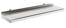METRO Professional Wandregal GWMS4160, Edelstahl Küchenregal, 100 kg Traglast, mit Montage - Kit, 160 x 40 x 8 cm, Silber (100 x 40 x 8 cm)