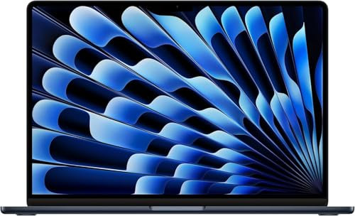 2023 Apple MacBook Air with Apple M2 Chip (15-inch, 16GB RAM, 256GB SSD Storage) (QWERTY English) Midnight (Renewed)