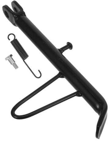 Mobestech Motorrad Seitenständer Mit Feder Und Schrauben Stabile Motorradstütze Als Ersatz Für Roller Scooter Robustes Motorrad-Kickstand-zubehör Für Sicheren Stand Beim Parken