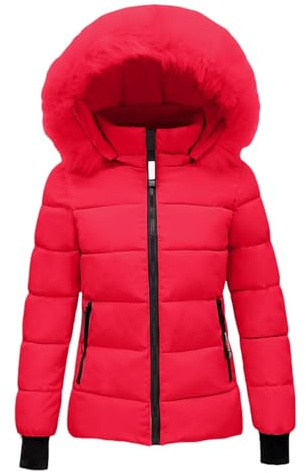 Cocila Abrigos Mujer Invierno Elegantes Abrigo de Invierno cálido con Capucha para Mujer, Chaqueta Acolchada Gruesa, Chaqueta de algodón de Invierno con Capucha, Abrigo Exterior de Trencas De