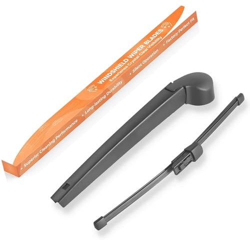 GEARCELL Rear Windscreen Wiper Blade and Arm Set Fit for VW Polo 2005-2009 Direct, Windscreen Wiper Assembly Automotive Replacement windscreen Wiper Blades OEM Quality Easy Install