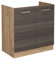 Vicco Spülenunterschrank R-Line, Küchenunterschrank für die Spüle, Edelgrau, 80 cm ohne Arbeitsplatte