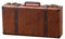 feilario Aufbewahrungskoffer aus Leder, Vintage-Stil, klein, tragbar, dekorativ, für Koffer, Filmrequisite, Gepäck, 2 Größen, Braun, Braun, L