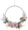 Türkranz Kranz Deko,Künstliche Blumen Kranz,Dekokranz,Türdeko,Künstliche Türkranz Deko,Blumenkranz Deko,Trockenblumen Kranz(41cm)