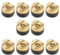 ECSiNG 10PCS Brass Seal Sprayer Tip Gaskets 11x8.2mm for Airless Paint Sprayer Nozzle Seal